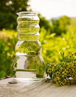Caraffa Cadus con Fiore della Vita Bianco - 3