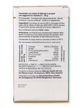 Caramelle con Miele di Manuka MGO 400+ e Propoli - 2
