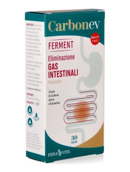 Carbon Ev Ferment per l'Eliminazione di Gas Intestinali - Capsule - 2