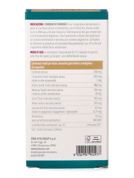 Carbon Ev Ferment per l'Eliminazione di Gas Intestinali - Capsule - 4