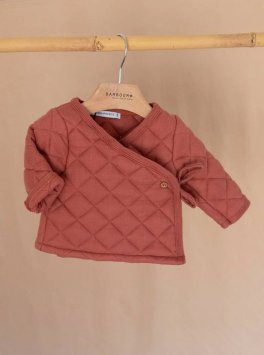 Cardigan Bimba Incrociato - Wine Rose - 3
