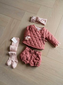 Cardigan Bimba Incrociato - Wine Rose - 2