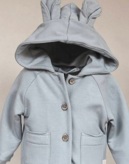 Cardigan Bimbo con Orecchie - Army - 2