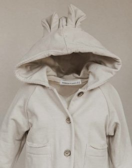 Cardigan Bimbo con Orecchie - Sand - 2