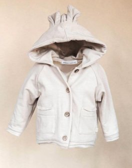 Cardigan Bimbo con Orecchie - Sand - 3