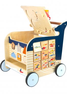 Carrello Primi Passi in Legno - Balenottera - 3