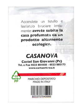 Carta Aromatica d'Eritrea - Listelli "Essenza du Touareg" - 2