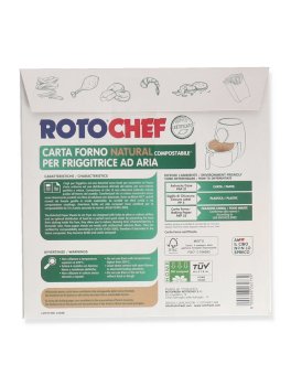 Carta da Forno Natural per Friggitrice ad Aria - 20 Fogli - 2