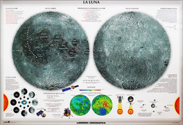 Carta Murale Astronomica - Marte - Luna - Grande — Poster - 2