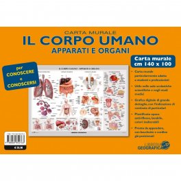 Carta Murale: Corpo Umano - Apparati e Organi — Poster - 2