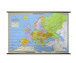 Carta Murale: Europa Fisica-Politica - Fronte/Retro — Libro - 5