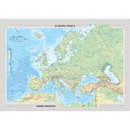 Carta Murale: Europa Fisica-Politica - Fronte/Retro — Libro - 2