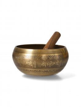 Campana Tibetana - Carved Singing Bowl - 1