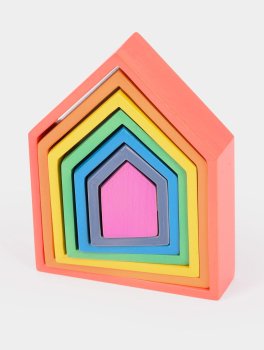 Casette Arcobaleno in Legno a Incastro - 2