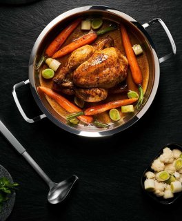 Casseruola Bassa con Coperchio in Acciaio - Original-Profi Collection® - 3