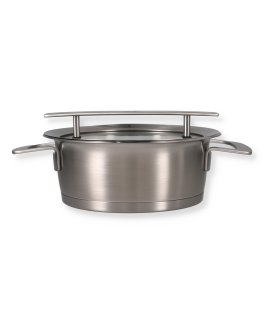 Casseruola in Acciaio con Coperchio in Vetro - Phi Collection - 3