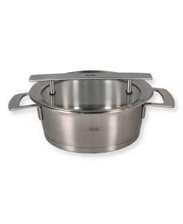 Casseruola in Acciaio con Coperchio in Vetro - Phi Collection - 2