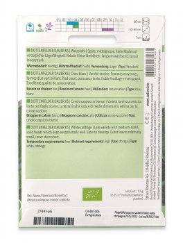 Semi di Cavolo Cappuccio Bianco Bio - Dottenfelder Dauer Ks - 2