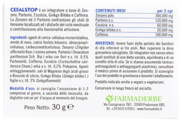 Cefalstop - Integratore a Base di Zenzero e Partenio - 3