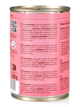 Cervo con Riso Selvatico per Cani Adulti - 3