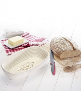 Cesto da Lievitazione Ovale e Fodera - 5