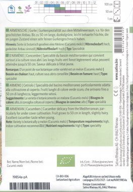 Semi di Cetriolo Armeno - 25 Semi - 2