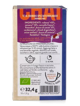 Chai al Rooibos Biologico con Zenzero e Bucce di Cacao - 2