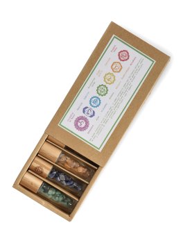 Chakra Set 7 Mini Roll On con Pietre - 3