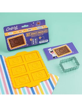 Chefclub - Kit per Biscotti al Cioccolato - 6