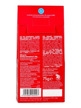 Choco Dragées Cranberry - Mirtilli Rossi Ricoperti di Cioccolato Fondente Bio - 3