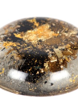 Cilindro in Orgonite con Foglia Oro 24k - 2