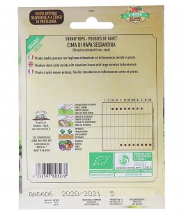 Semi di Cima di Rapa Sessantina Bio - 3