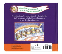 Cinque Scimmiette Saltano sul Letto — Libro - 2