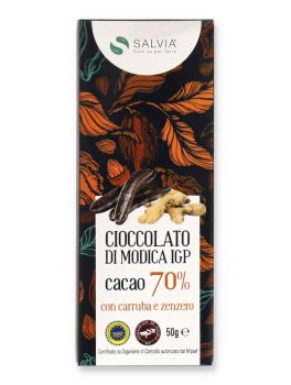 Cioccolato di Modica IGP (70%) con Carruba e Zenzero - 1