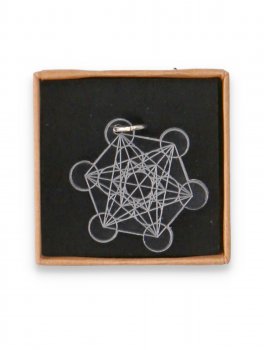 Ciondolo Cubo di Metatron - Plexiglass - 2