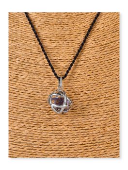 Ciondolo Genesa con Cordino e Pietra a Cuore - 3