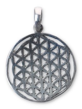 Ciondolo in Argento Fiore della Vita - 2