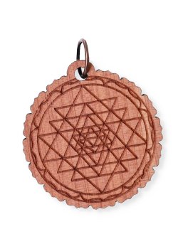 Ciondolo Inciso su Legno di Cedro - 1