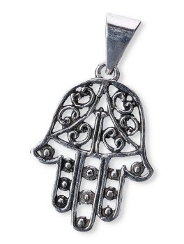 Ciondolo Mano di Fatima Argentato - 2