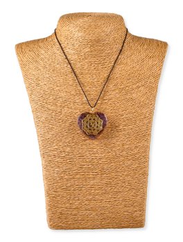 Ciondolo Orgonite Settimo Chakra Cuore - Ametista - 1
