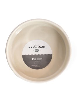 Ciotola in Ceramica per Cani Osso - Crema - 2