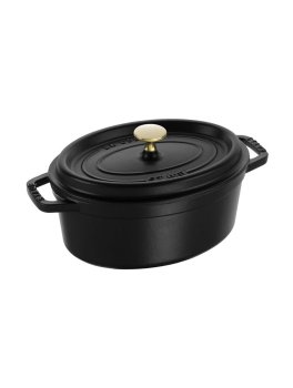 Cocotte Ovale in Ghisa con Coperchio - 1