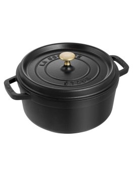 Cocotte Rotonda in Ghisa con Coperchio Staub - 1