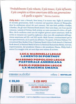 Cofanetto Audiolibri Philip Roth - 5 Cd Mp3 — Audiolibro - 2