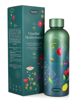Cofanetto con 6 Filtri Tisana Bio e Bottiglia Thermos "Giardini Mediterranei" - 2