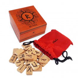 Cofanetto con Rune in Legno - Precious Wooden Runes - 4