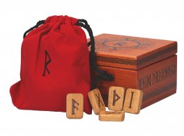 Cofanetto con Rune in Legno "Precious Wooden Runes" - 1