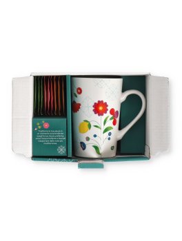 Cofanetto "Giardini Mediterranei" Selezione di Infusi e Tisane Biologiche con Tazza - 3