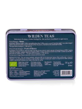 Cofanetto in Latta "Wilden Teas" 2 Scomparti con 8 Infusi Biologici - 3