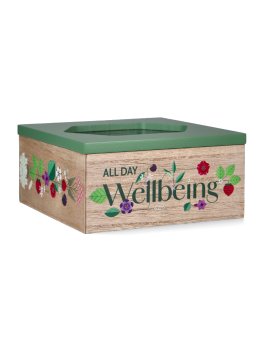 Cofanetto in Legno "All Day Wellbeing" - 4 Scomparti 20 Tisane Bio - 3